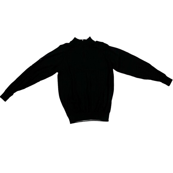 Ping Men's Black 100% Merino Wool Sensorwarm 1/4 Zip Sweater Jumper Golf Sz M - Picture 2 of 14